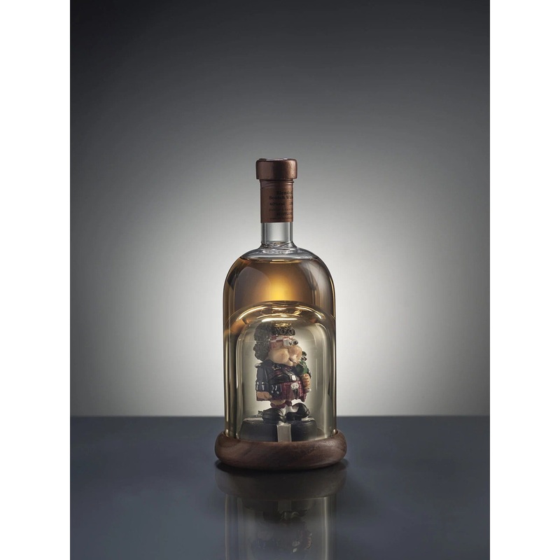Caricature Mini Bagpipe Player Glass Whisky Decanter Refillable 10cl