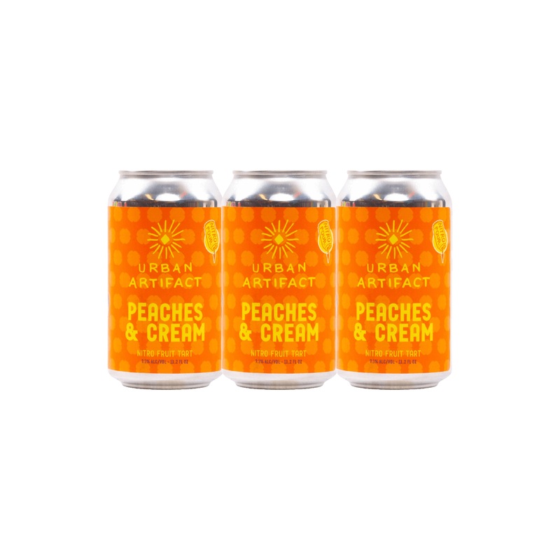 Urban Artifact Peaches & Cream Sour 6 PACK 12 OZ CANS