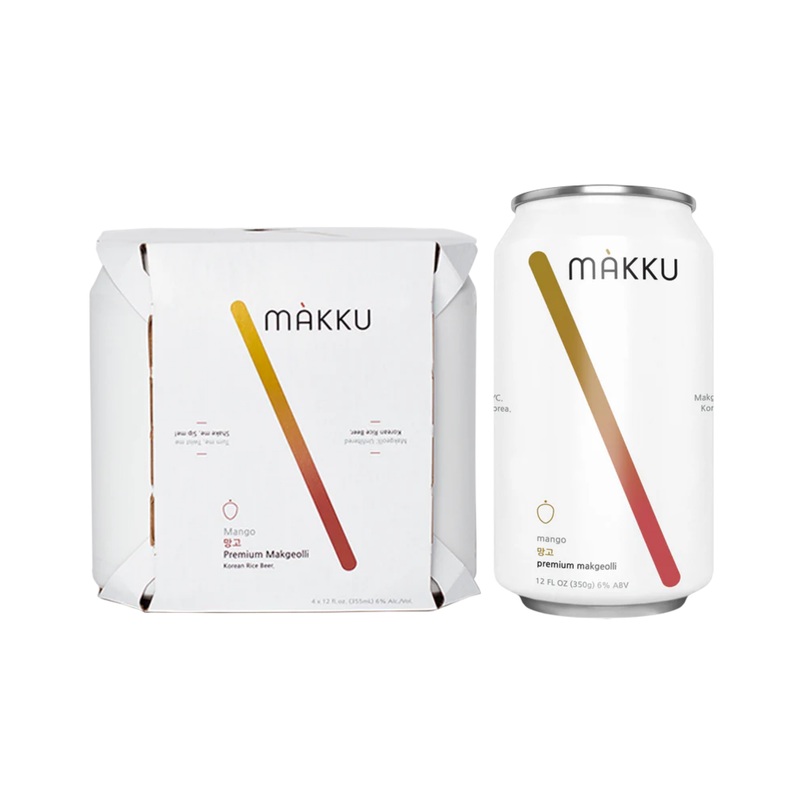 Makku Mango Rice Beer 4 PACK 12 OZ CANS