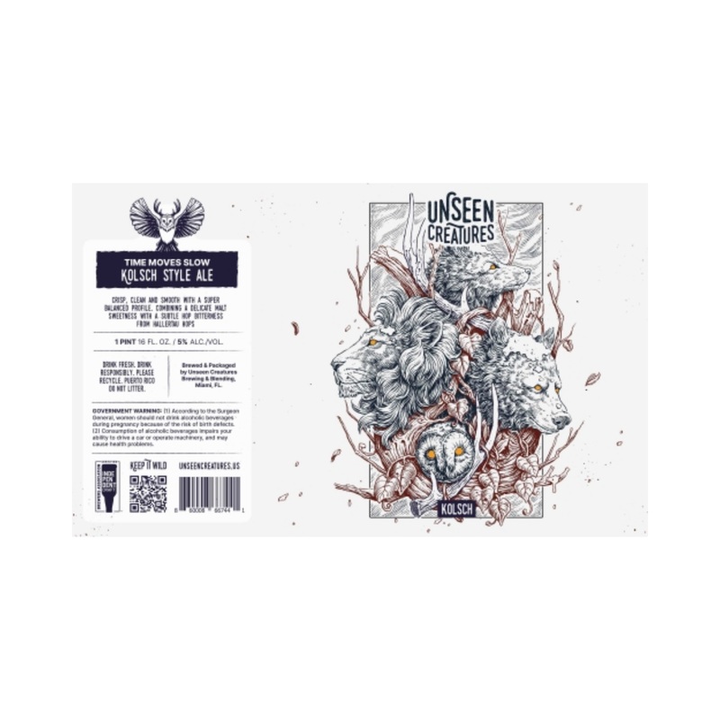 Unseen Creatures Time Moves Slow Klsch 4 PACK 16 OZ CANS