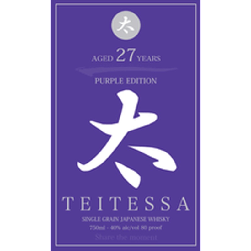 Teitessa Purple Edition 27 Years Old Single Grain Japanese Whiskey