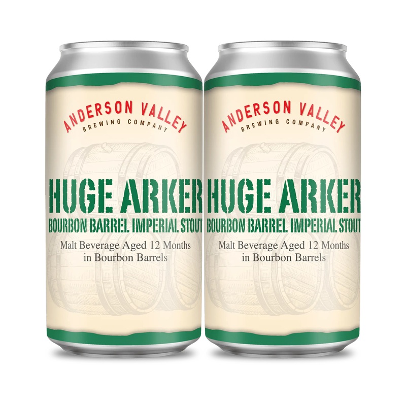Anderson Valley Huge Arker Stout 4 PACK 12 OZ CANS