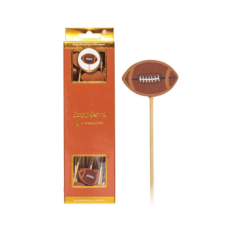 Football Tailgate Cocktail Picks PACK OF 30