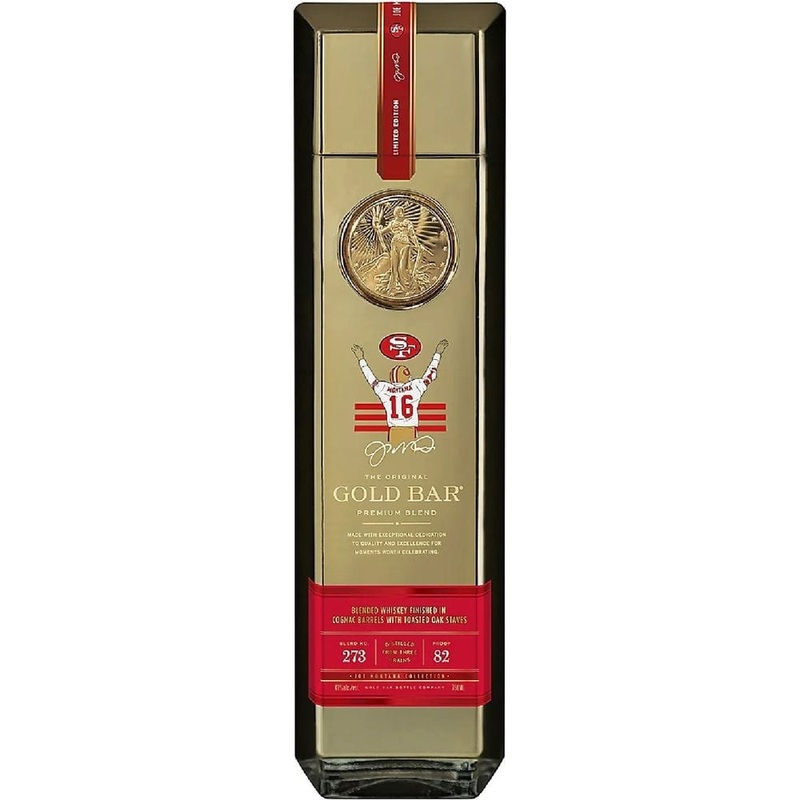 Gold Bar Blended American Whiskey Premium Blend Joe Montana 750 ML