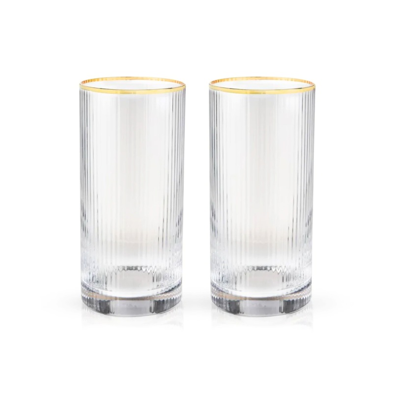 Meridian Crystal Highball Glasses SINGLE