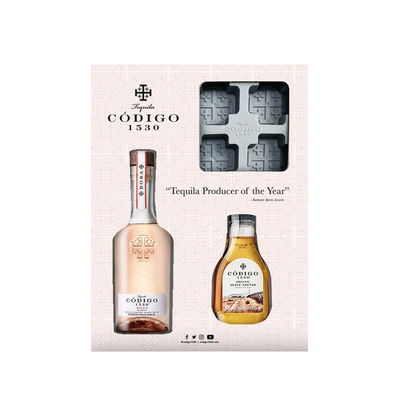 Codigo 1530 Blanco Rosa Tequila Gift Pack 375 ML