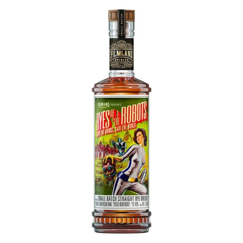 Filmland Spirits Ryes of the Robots Serve the Drinks, Save the World Rye Whiskey 750mL
