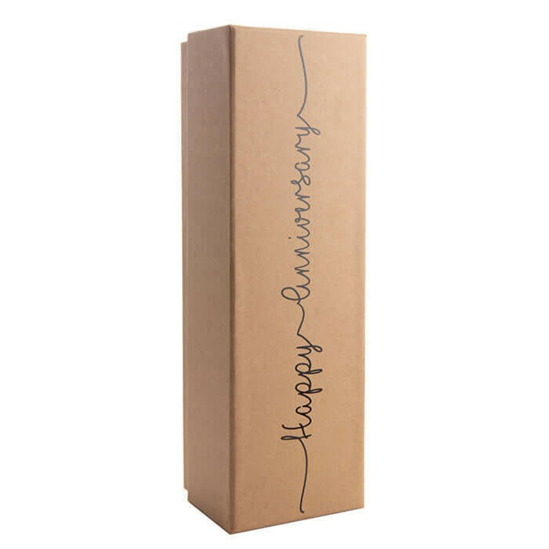 Tanners 1 bottle Premium Gift Box, Message Happy Anniversary, Natural Brown