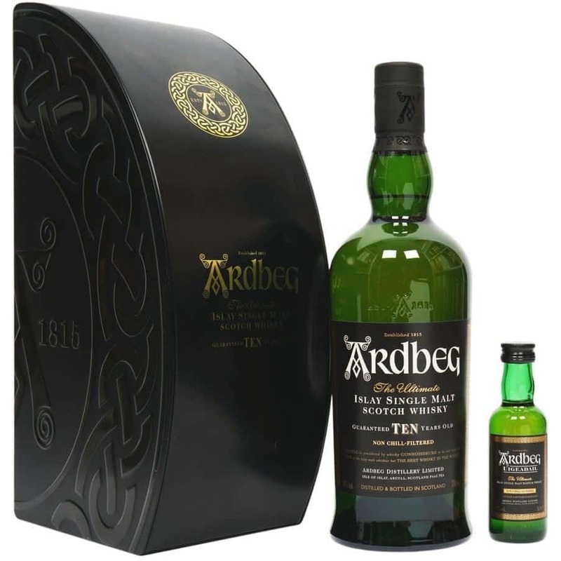 Ardbeg 10 Year Old 70cl Gift Pack + Uigeadail 5cl