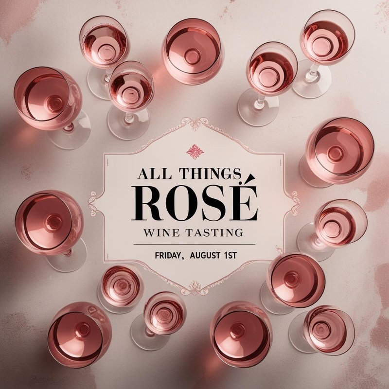 All Things Pink Ros Wine Tasting - Friday 1st August 7-9 pm