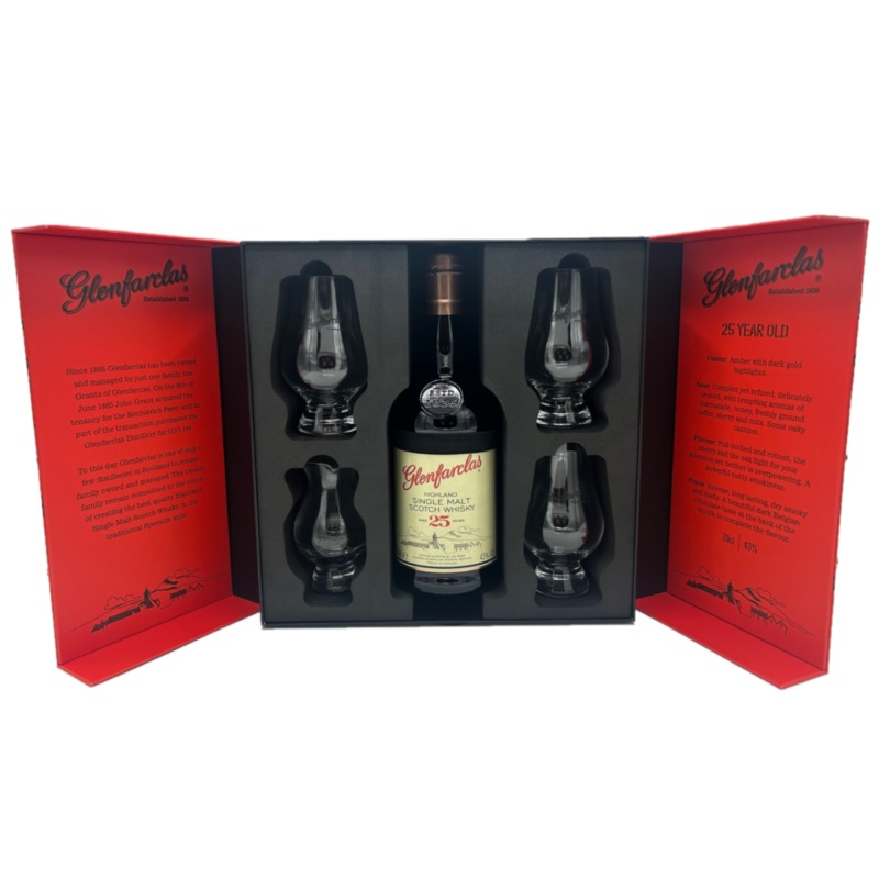 Glenfarclas 25 Year Old Limited Edition Warehouse Gift Pack 700ml 43% - Scotland