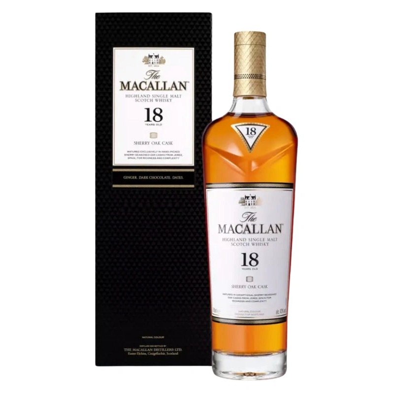 The Macallan 18 Year Sherry Oak Scotch Whisky 750mL
