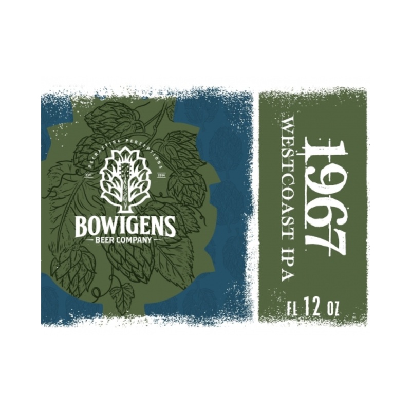 Bowigens Beer Company 1967 West Coast IPA 6 PACK 12 OZ CANS