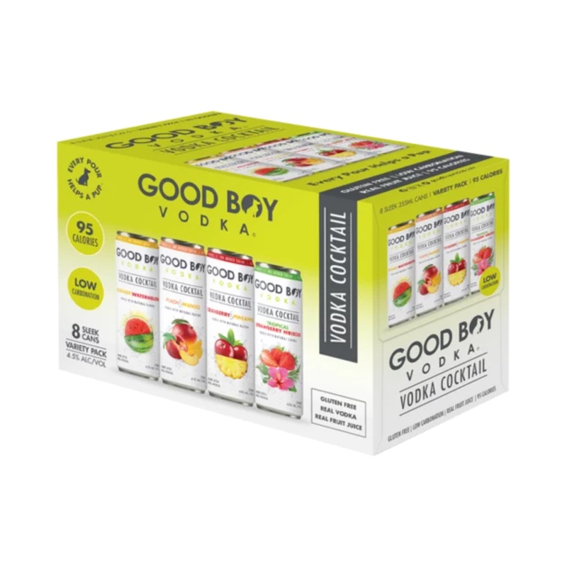 Good Boy Vodka Cocktail Variety Pack 8 PACK 12 OZ CANS