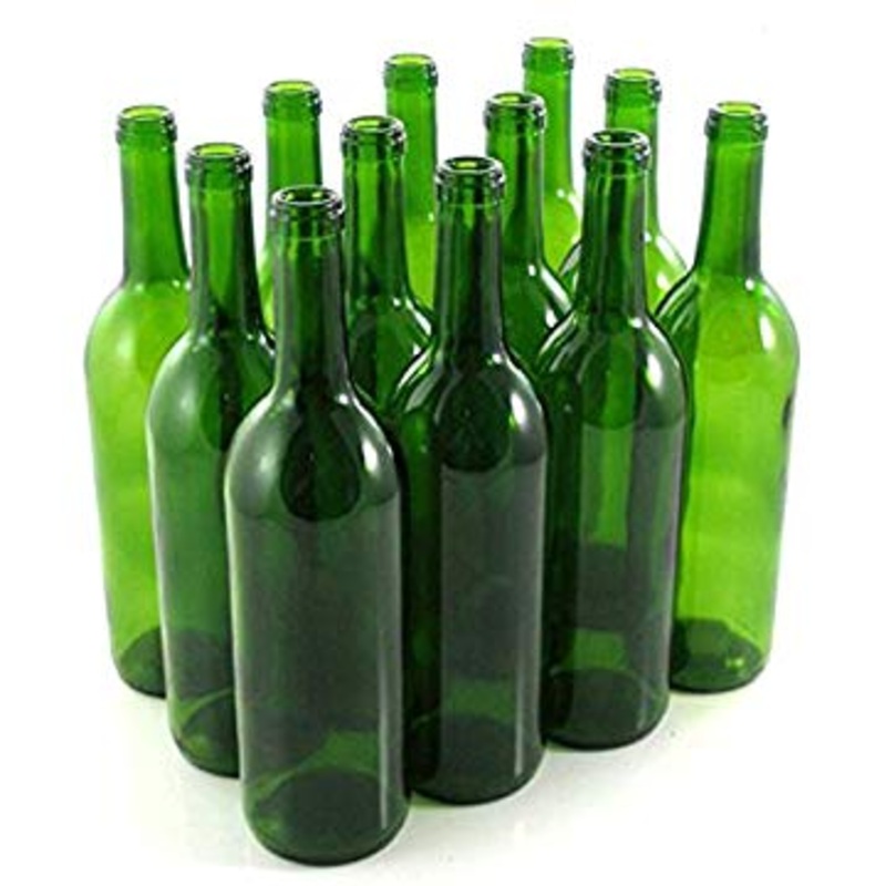 Green 75cl Wine Bottle (12 Pack)