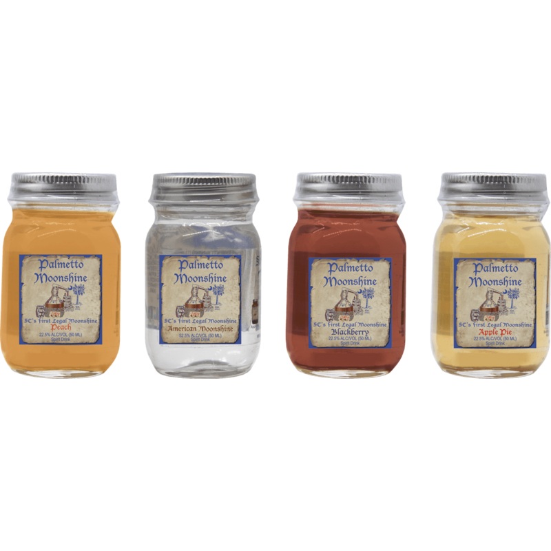 Palmetto Moonshine Spirit Miniatures Set 4x5cl