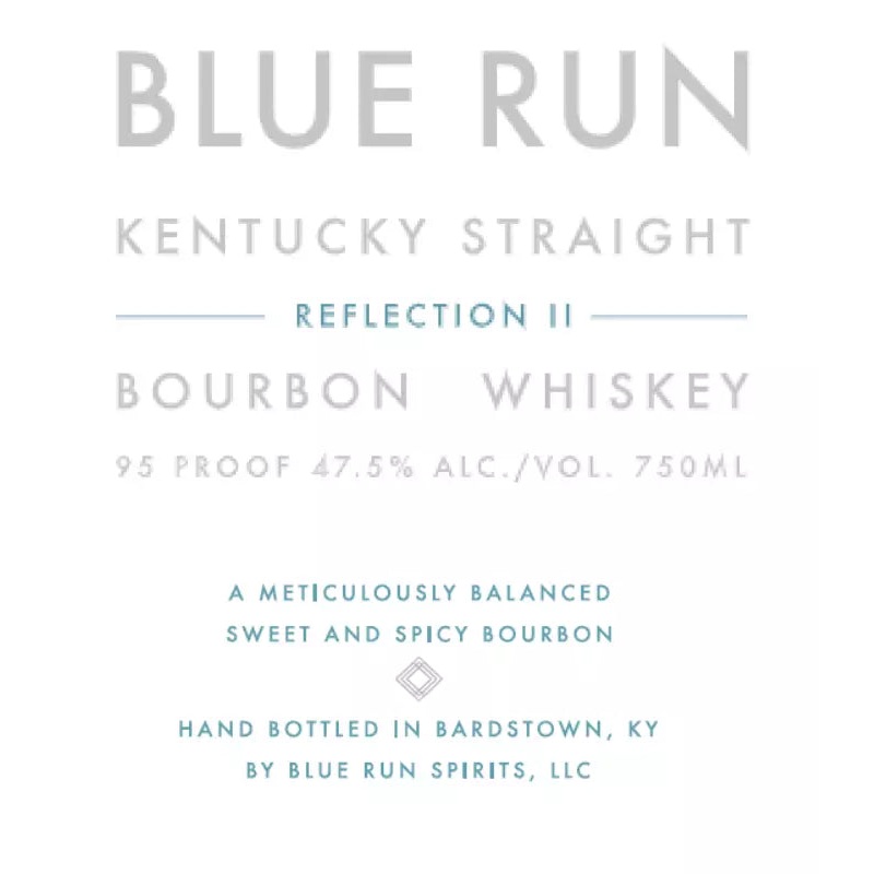 Blue Run 'Reflection II' Bourbon Whiskey 750mL