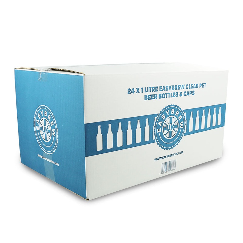 EasyBrew UK 24 x 1L Clear PET Bottles