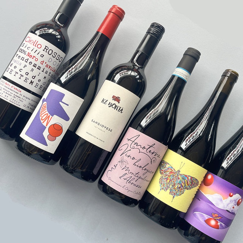 6 bottle red wine case