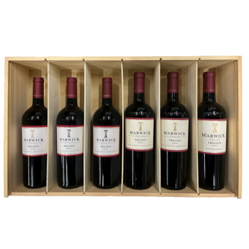 Warwick Estate Trilogy Vertical Case 6 Bottles 13.5-14.5% - South Africa