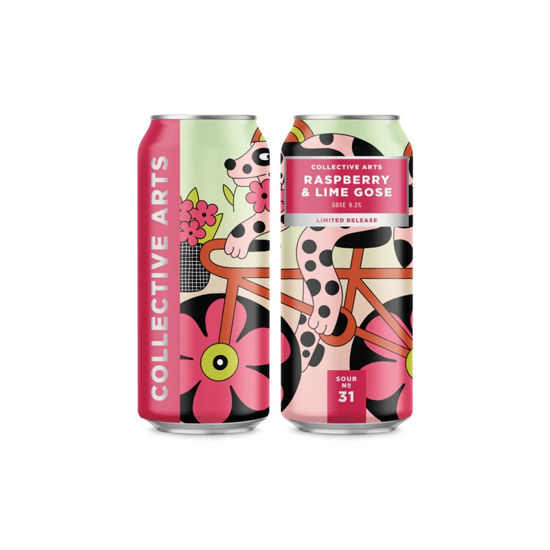 Collective Arts Raspberry Lime Gose 4 PACK 16 OZ CANS