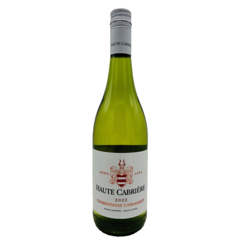 Haute Cabriere Unwooded Chardonnay 2022 750ml 12.5% - South Africa