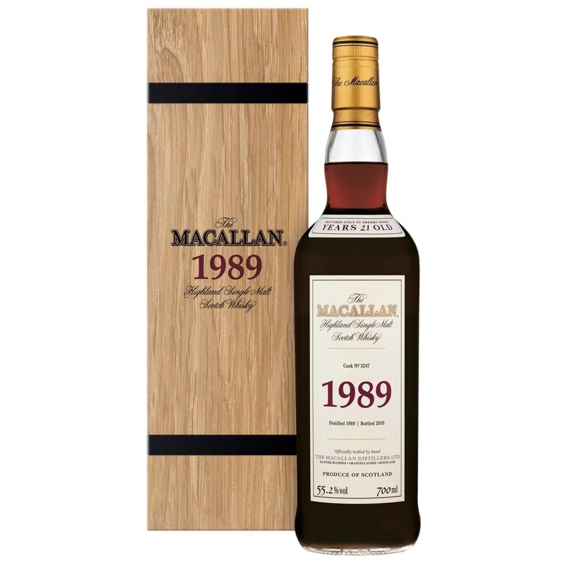 Macallan 21 Year Old Fine & Rare 1989 Whisky 70cl