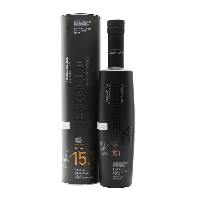 Octomore Edition 15.1 5 Year Old Scottish Barley Bourbon Cask Islay Single Malt Scotch Whisky 59.1% abv 70cl