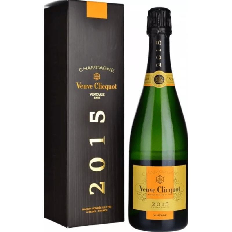 Veuve Clicquot 2015 Vintage Brut Champagne Gift Box 70cl
