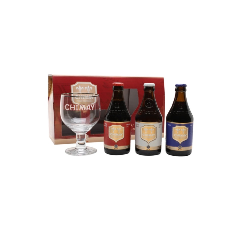 Chimay Gift Pack 3x33cl + glass