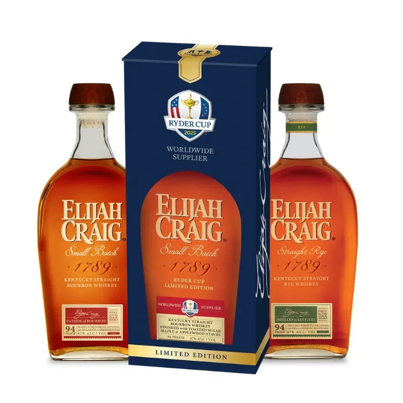 Elijah Craig Ryder Cup 2025 Edition Toasted Sugar Maple & Applewood Staves Bundle