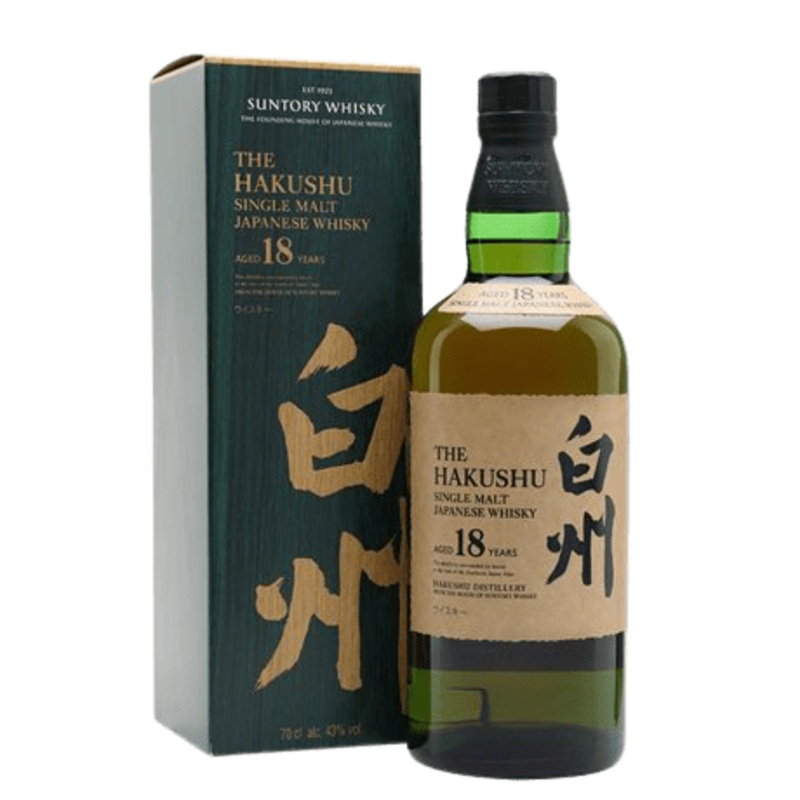 Hakushu 18 Year Old Single Malt Japanese Whisky 70cl