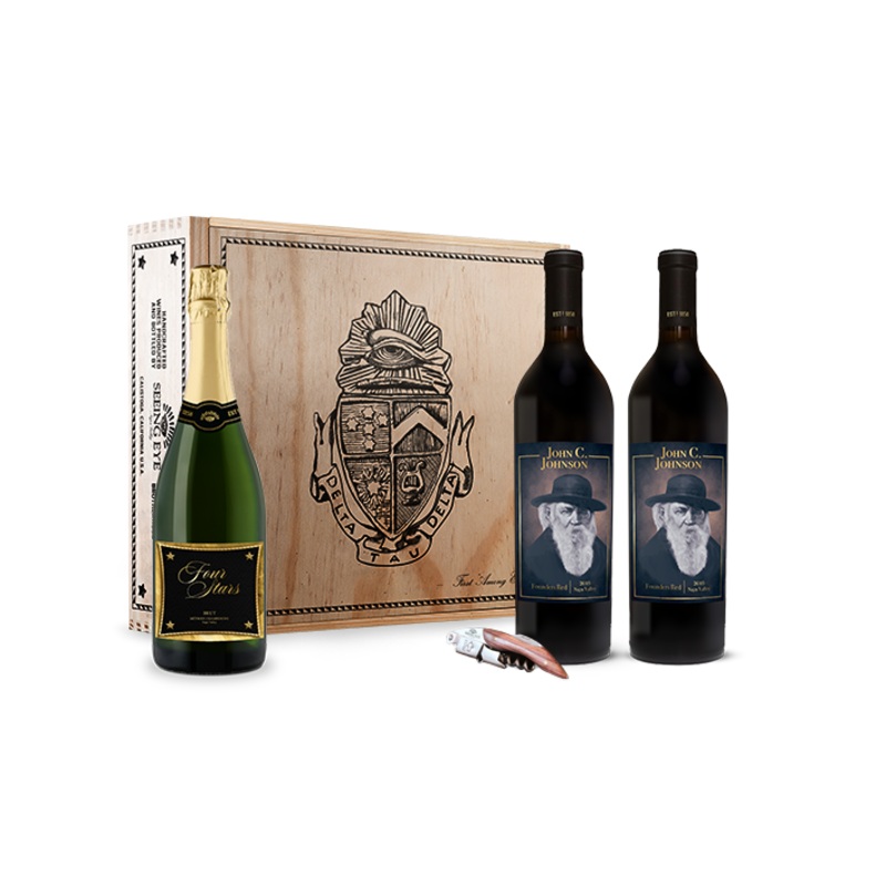 John C. Johnson Founders Red Wine & Brut Gift Box Set
