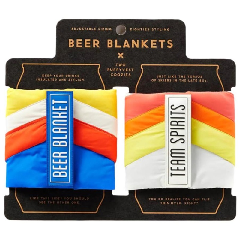 Beer Blanket Puffyvest Koozie Set