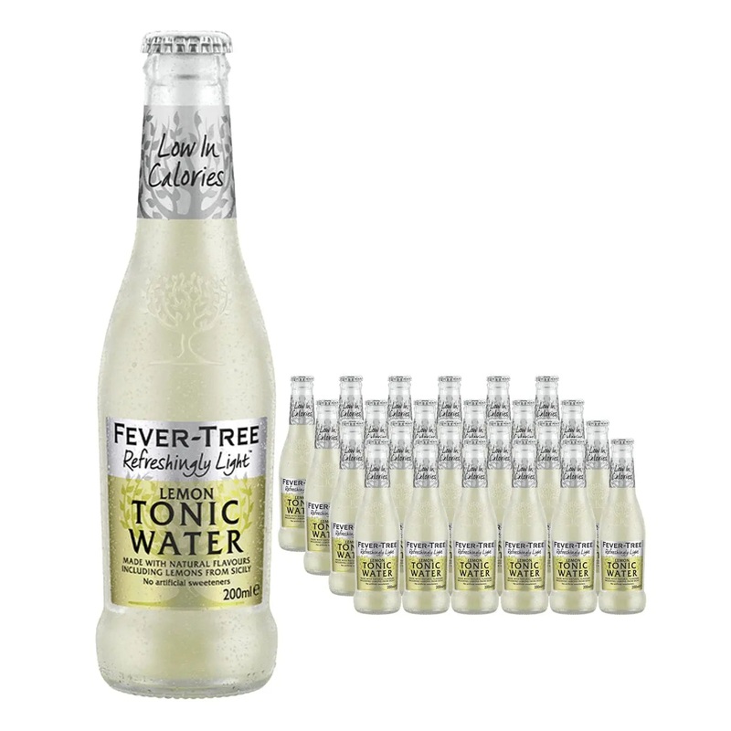 Fever-Tree Refreshingly Light Sicilian Lemon Tonic Water Multipack, 24 x 200 ml