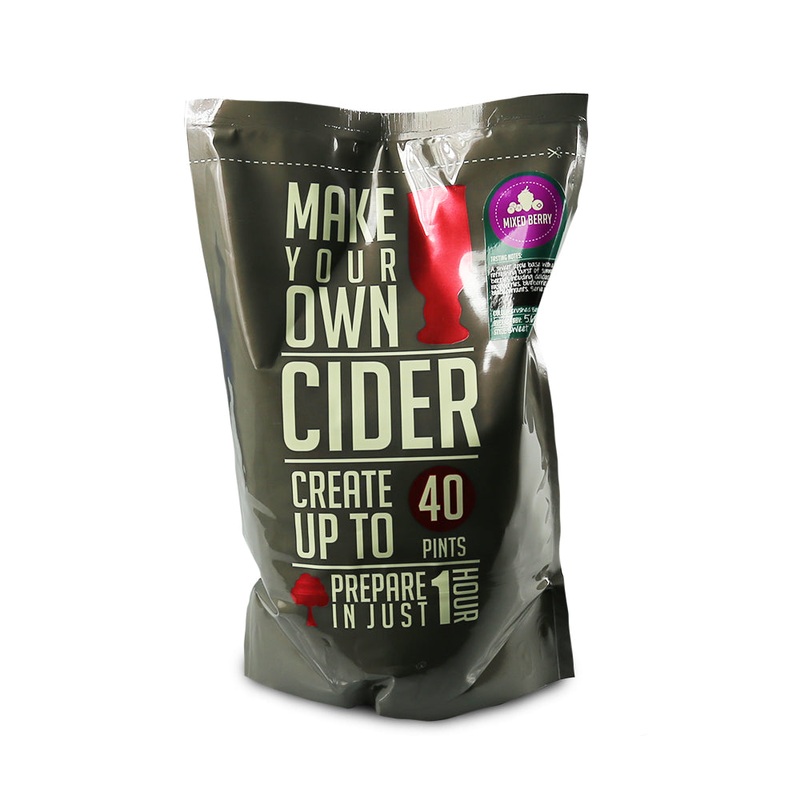 Make Your Own 40 Pint Mixed Berry Cider Kit