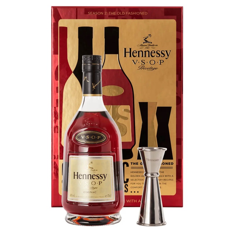 Hennessy Oh So Classic Cocktails Old Fashioned Gift Set, 70 cl