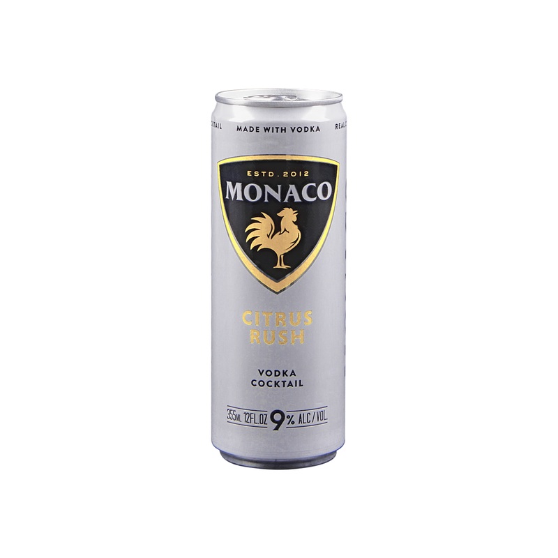 Monaco Citrus Rush Canned Cocktail 4 PACK 12 OZ CANS