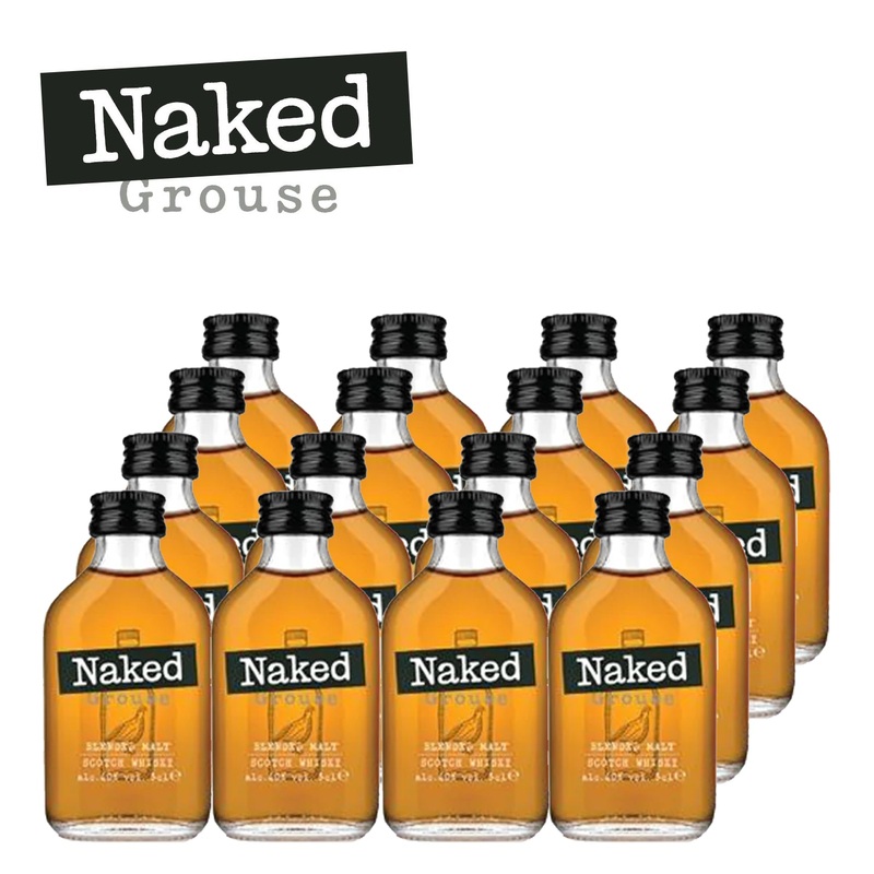 Naked Malt Grouse Whisky Miniature Case 12 x 5cl