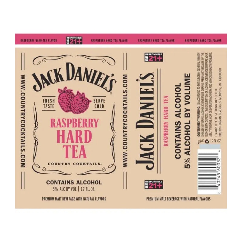 Jack Daniel's Country Cocktails Raspberry Hard Tea