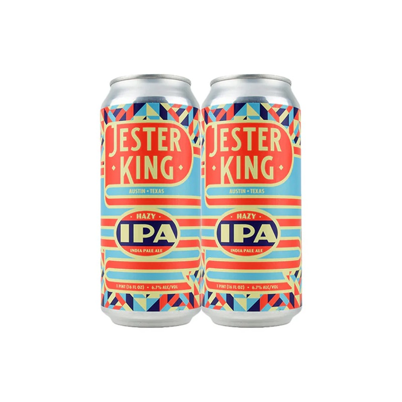 Jester King Hazy IPA 4 PACK 16 OZ CANS