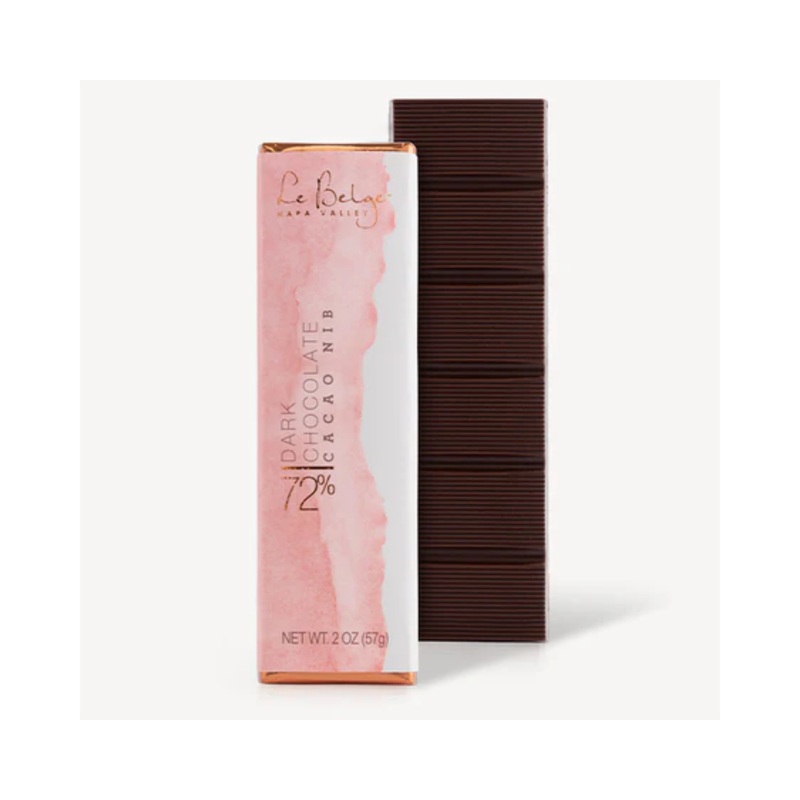 Le Belge Chocolatier 72% Dark Chocolate Bar SINGLE