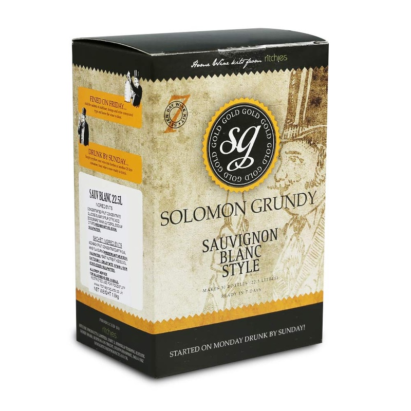 Solomon Grundy Gold 30 Bottle Wine Starter Kit - Sauvignon Blanc