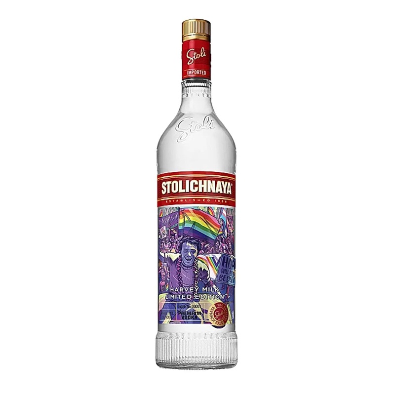 Stolichnaya Limted Edition Harvey Milk Vodka, 70 cl