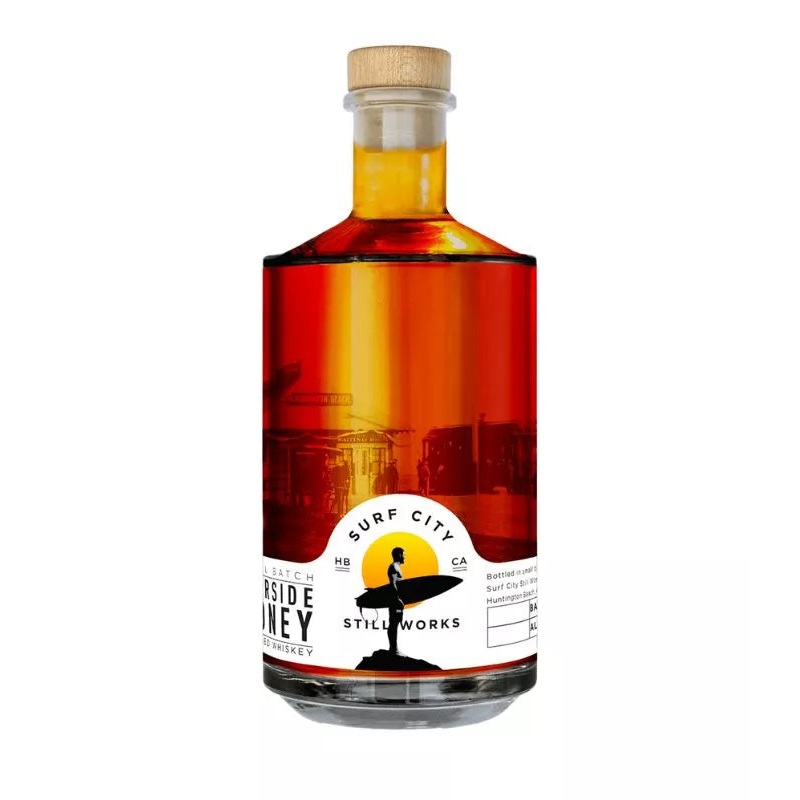 Surf City Still Works Pierside Honey Flavored Small Batch Whiskey 750mL
