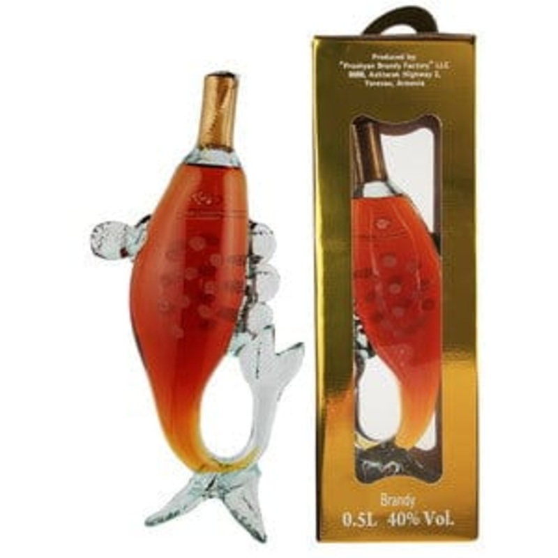 Brandy Filled Zodiac Fish Decanter 50cl