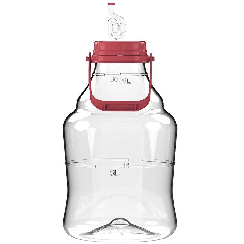 10ltr Clear PET Fermenter with 4" Cap