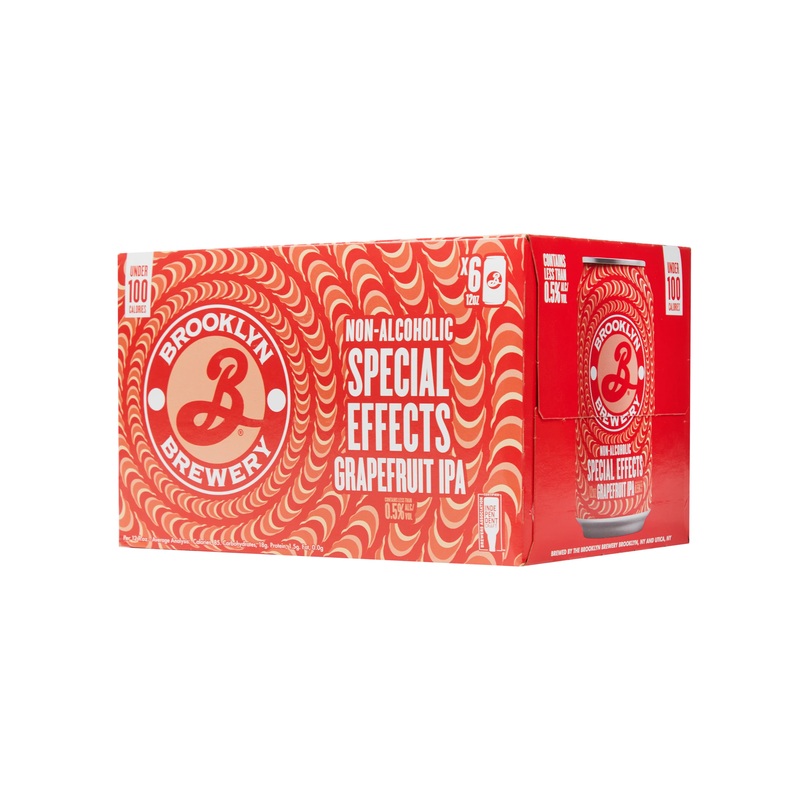 Brooklyn Brewery Special Effects Grapefruit IPA (Non-Alcoholic) 6 PACK 12 OZ CANS