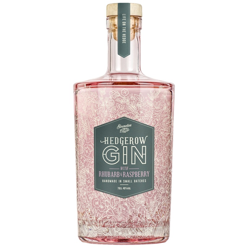 Sloemotion Hedgerow Gin with Rhubarb & Raspberry