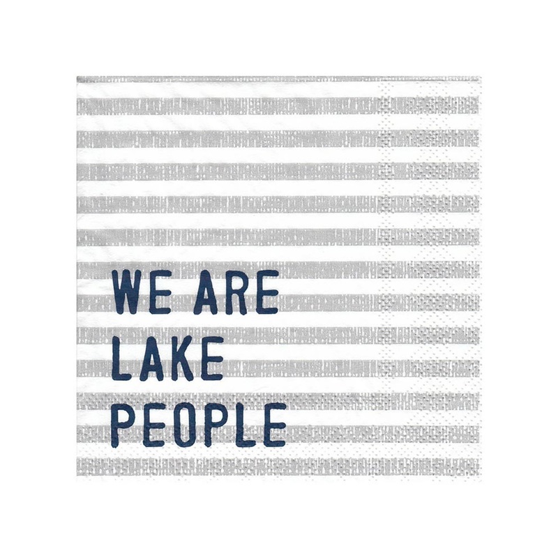 "We Are Lake People" Cocktail Napkins 20 PACK